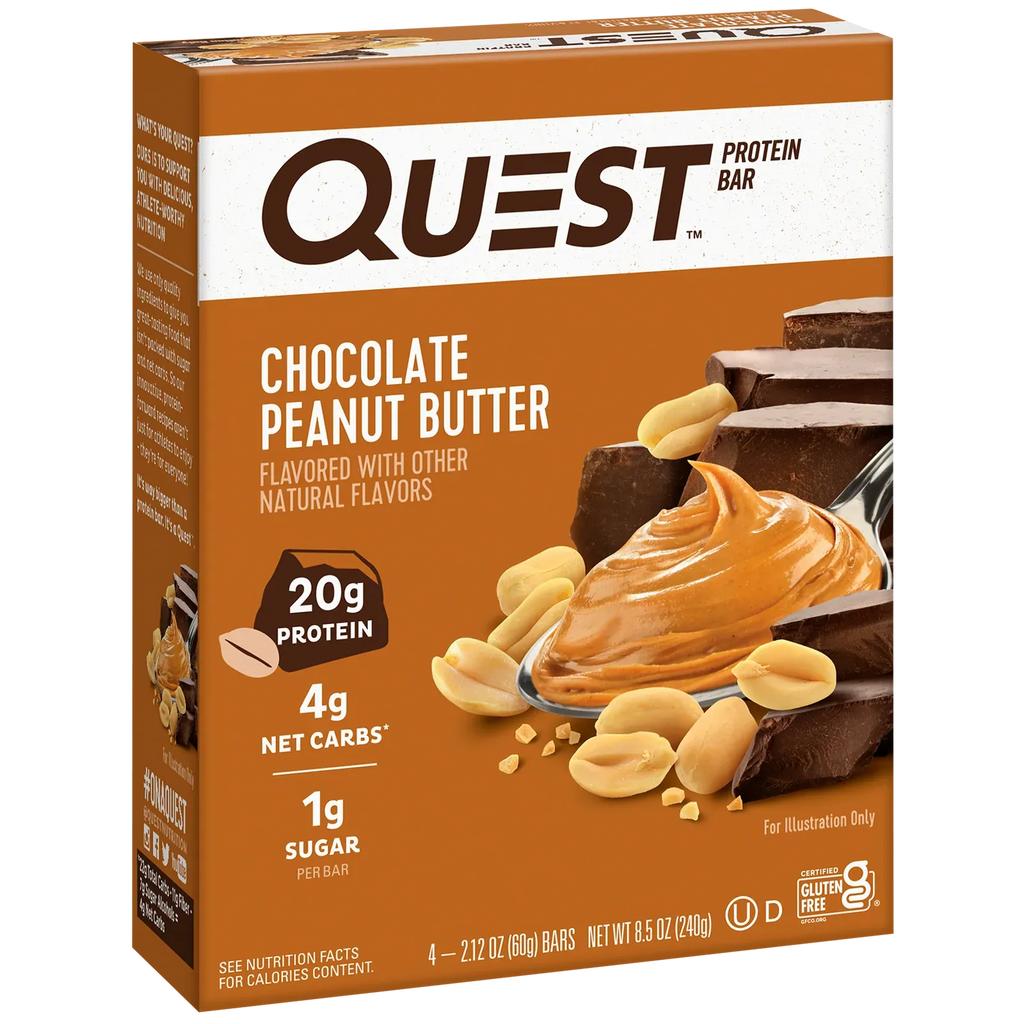 Chocolate Peanut Butter Protein Bar, 4 Count Box