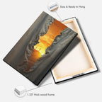 Christian Canvas Wall Art Depicting the Torn Veil and Three