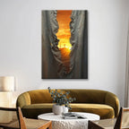 Christian Canvas Wall Art Depicting the Torn Veil and Three