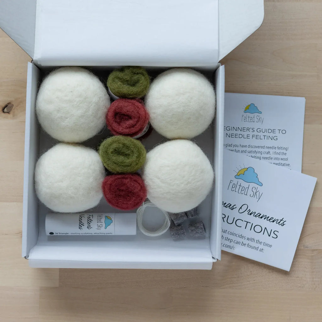 Christmas Ornament Needle Felting Kit