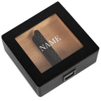 Cigar Humidor in Matte Black for 20–40 Cigars with a Built-In Digital Hygrometer and Spanish Cedar Lining