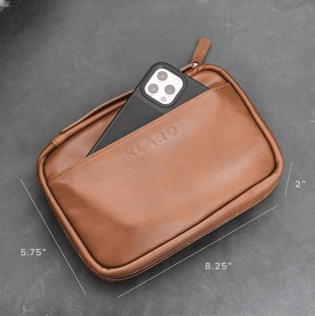 Cigar Travel Case in Full-Grain Italian Leather