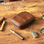 Cigar Travel Case in Full-Grain Italian Leather