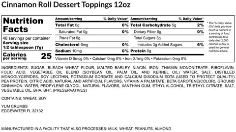 Cinnamon Roll Dessert Topping