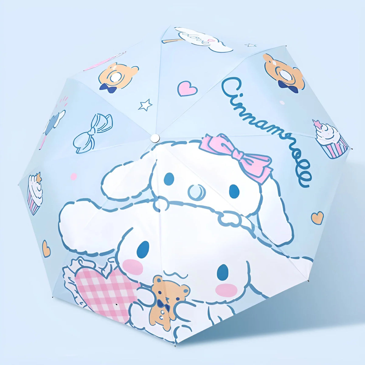 Cinnamoroll Rain Umbrella with Five-Layer Fabric, UV Protection and Wind-Resistant Eight-Part Frame