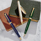 Classic Rollerball Pen with 24k Gold-Plated Appointments, Balanced Lacquered Finish and Four Color Choices