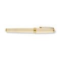 Classic Rollerball Pen with 24k Gold-Plated Appointments, Balanced Lacquered Finish and Four Color — Ivory/Gold / Rollerball