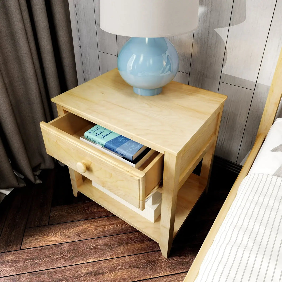 Classic Solid Wood Nightstand