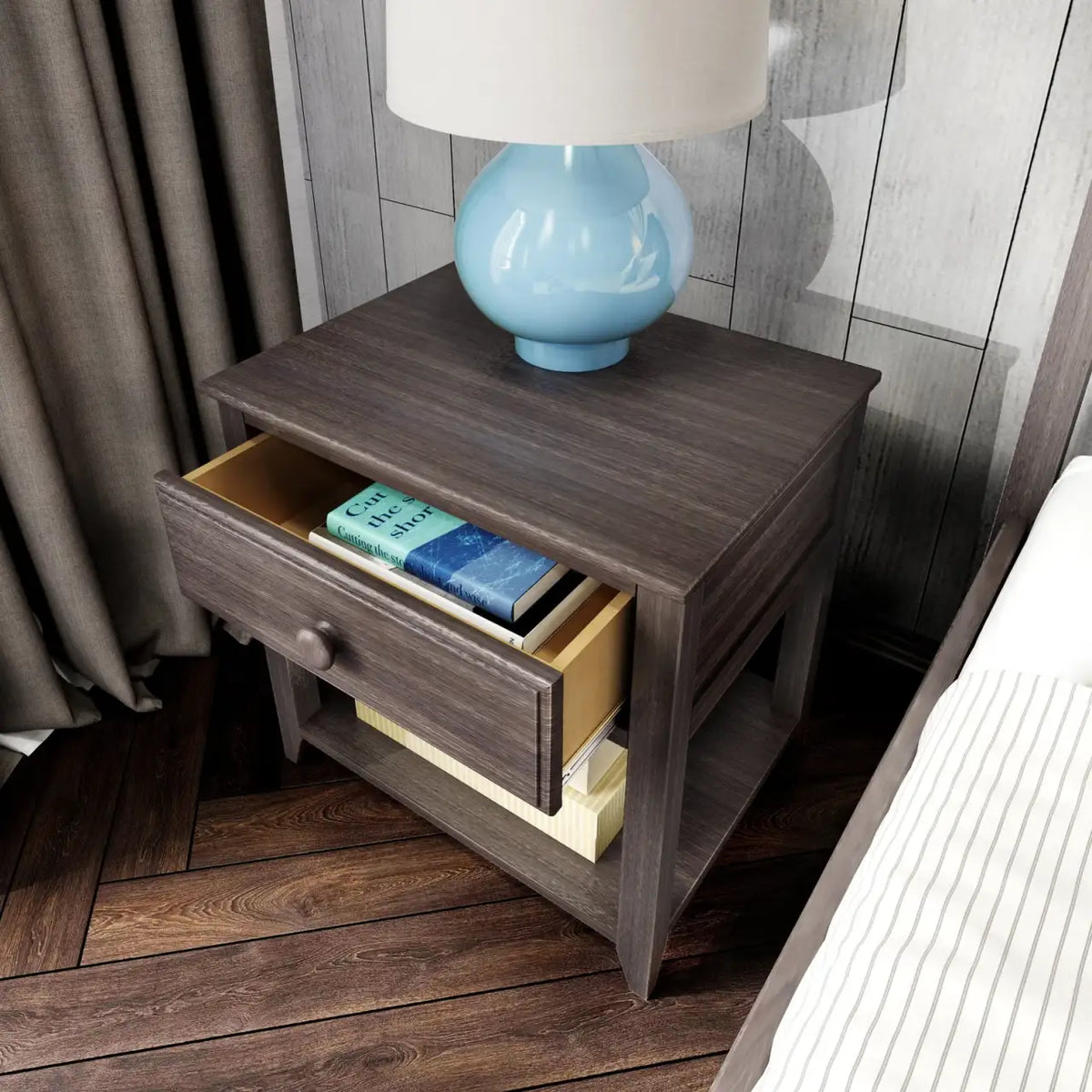 Classic Solid Wood Nightstand