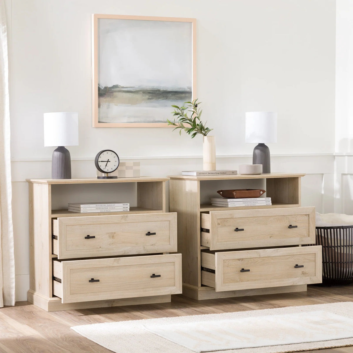 Classic Two-Drawer Nightstand