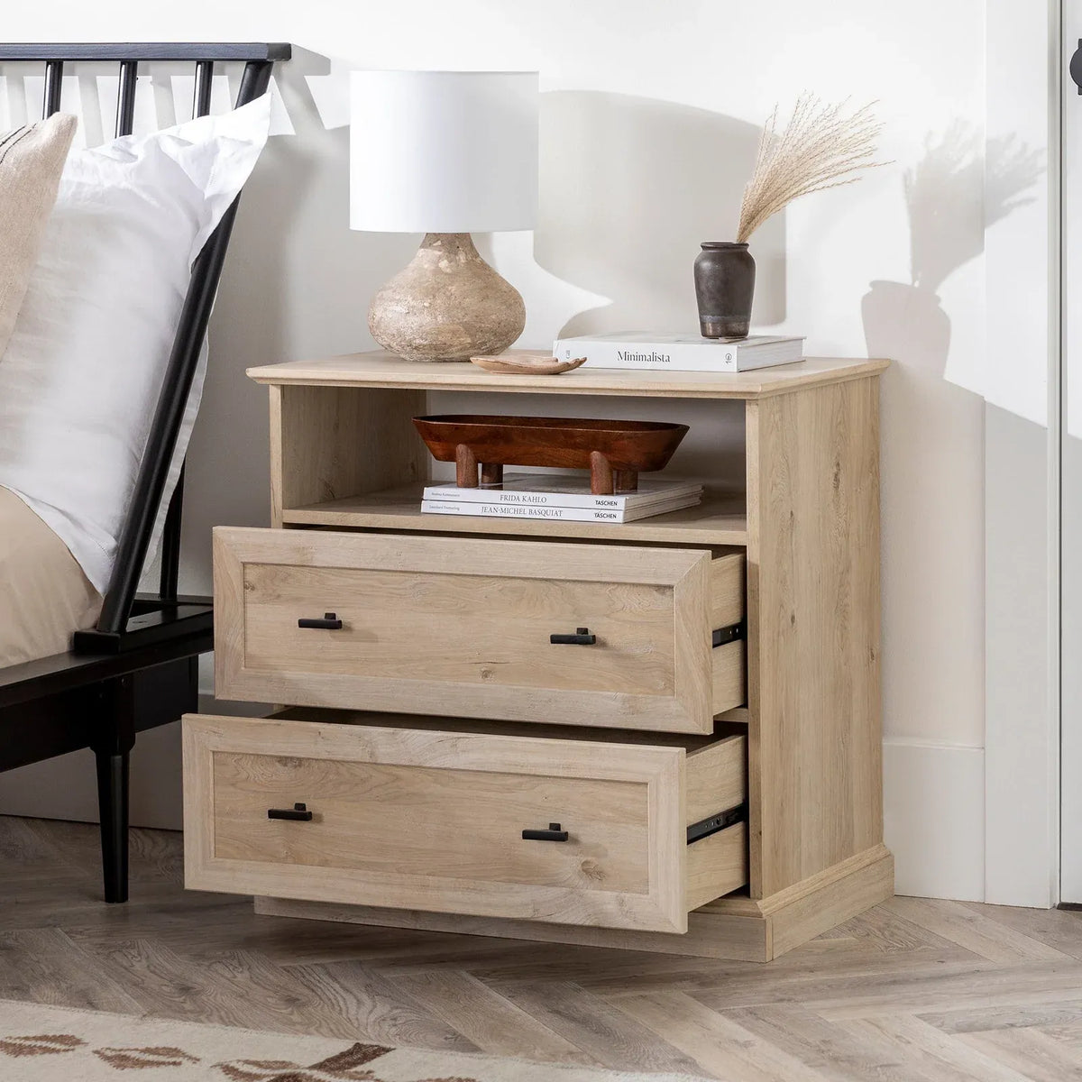 Classic Two-Drawer Nightstand