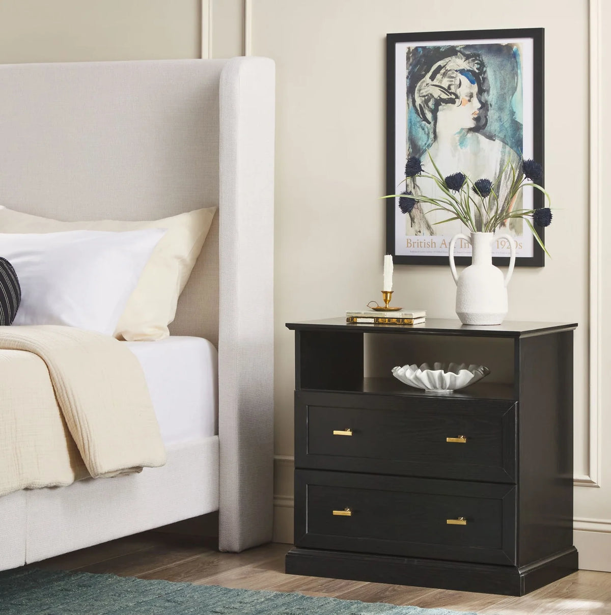 Classic Two-Drawer Nightstand