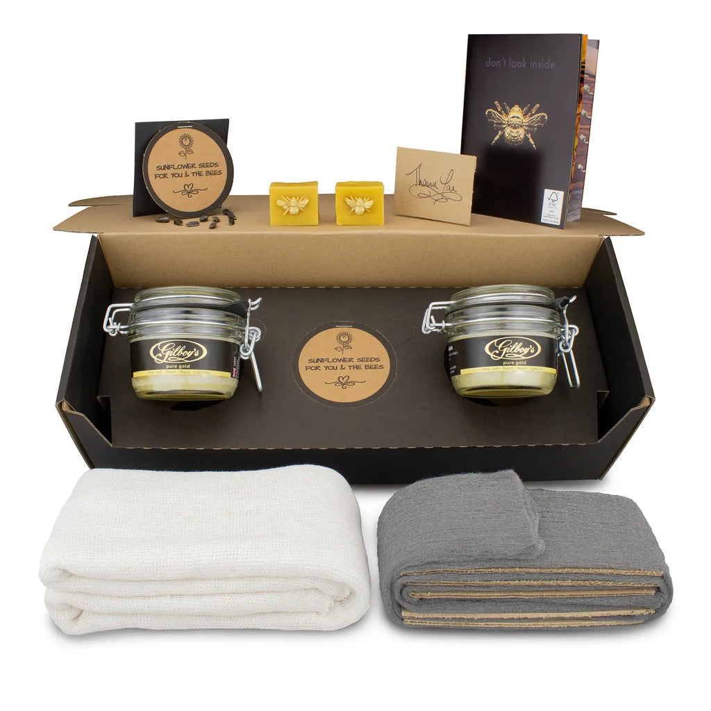 Clear Beeswax Furniture Polish, Twin Jar Kit