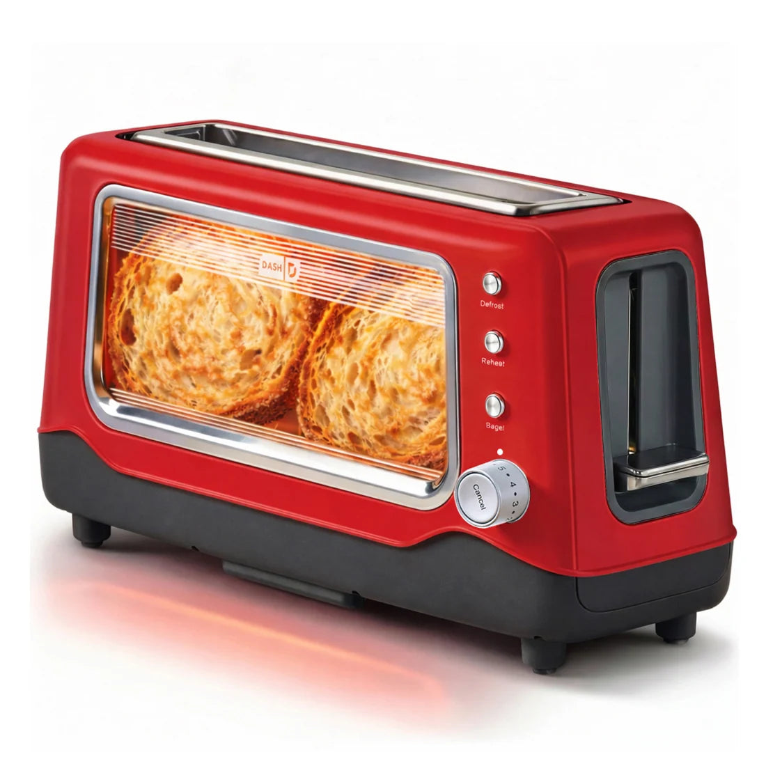 Clear View Toaster, Red