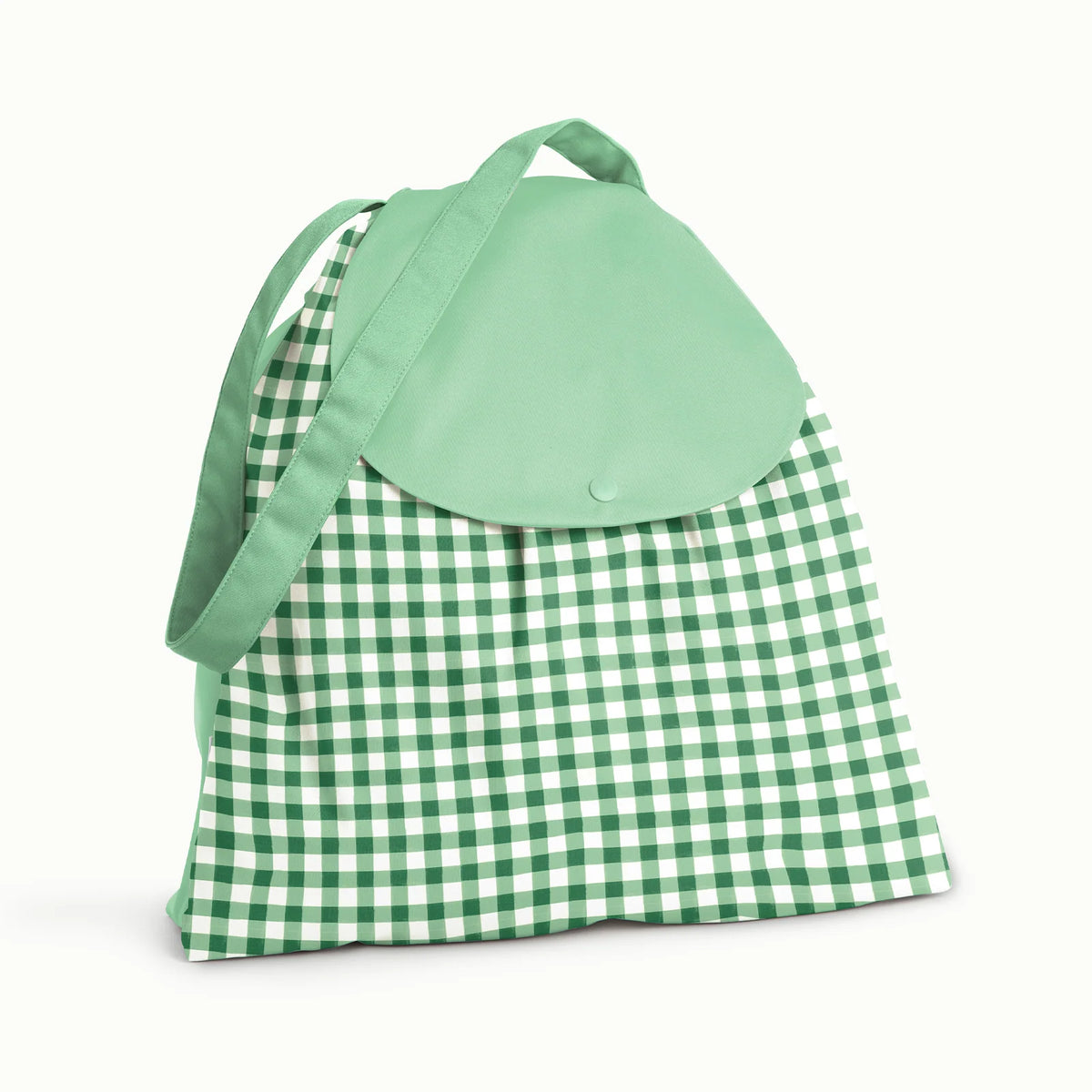Cloth Diaper Wet Bag with Two Waterproof Pockets for Separating Clean and Used Diapers on the Go — Verdant Gingham