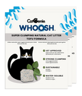 Clumping Cat Litter Made from Natural Soybean Pulp in a Three-Bag Pack, 4.92 Pounds per Bag