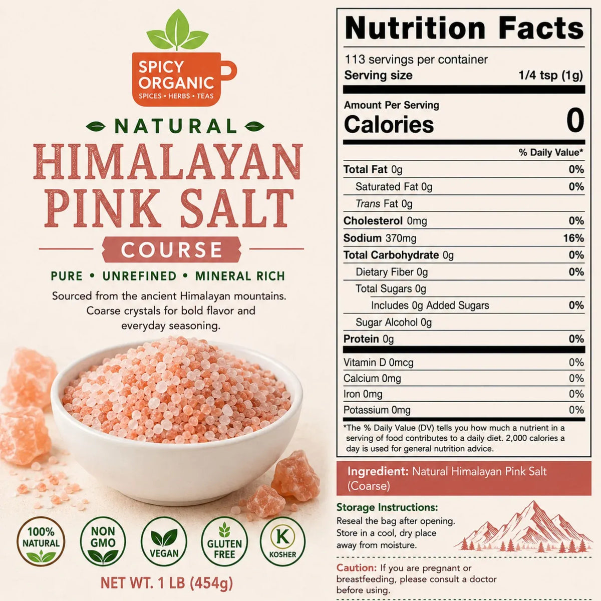Coarse Himalayan Pink Salt