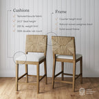 Coastal Modern Counter Stool