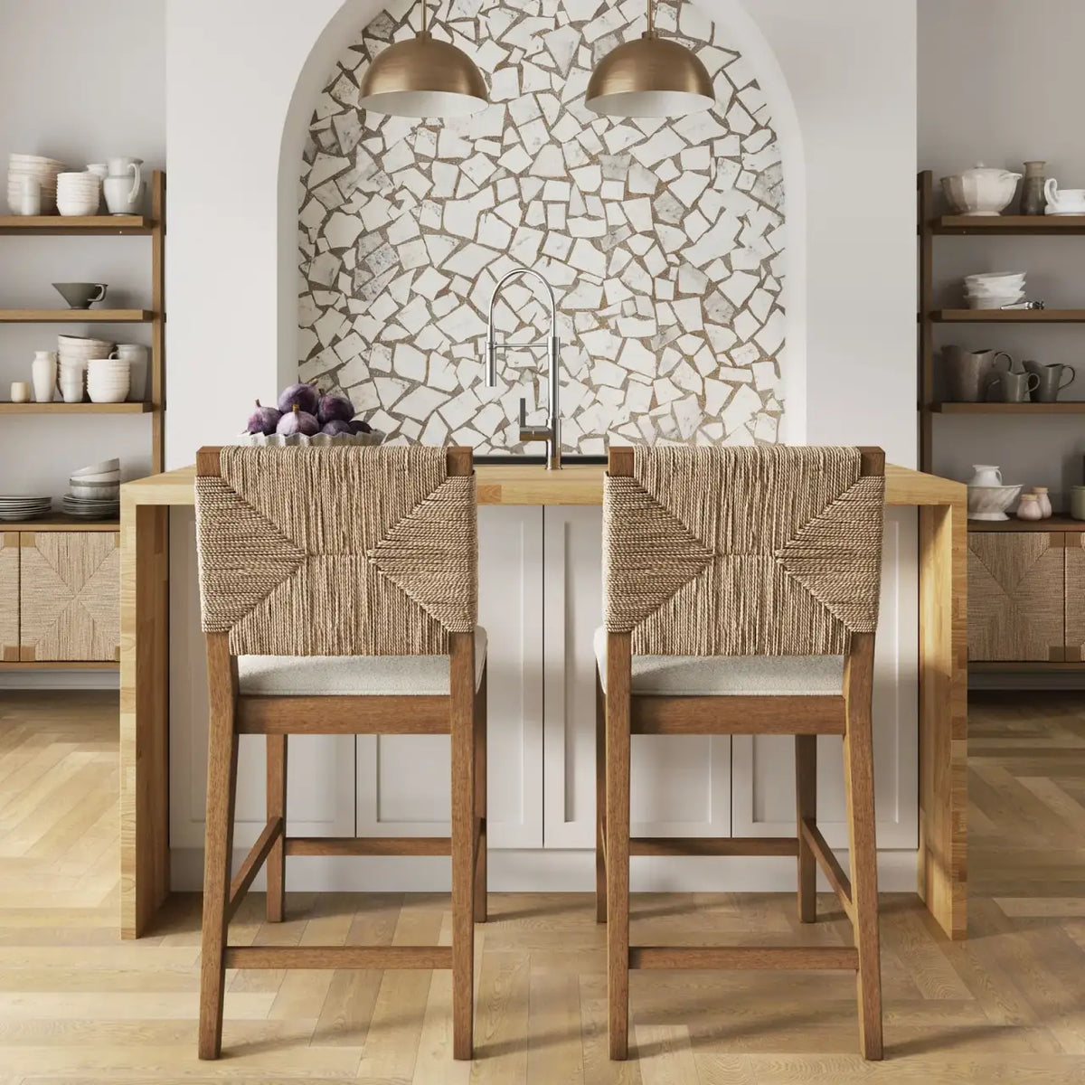 Coastal Modern Counter Stool