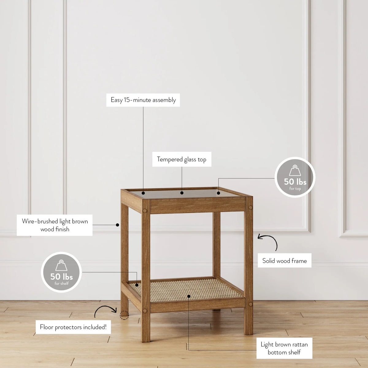 Coastal Modern End Tables