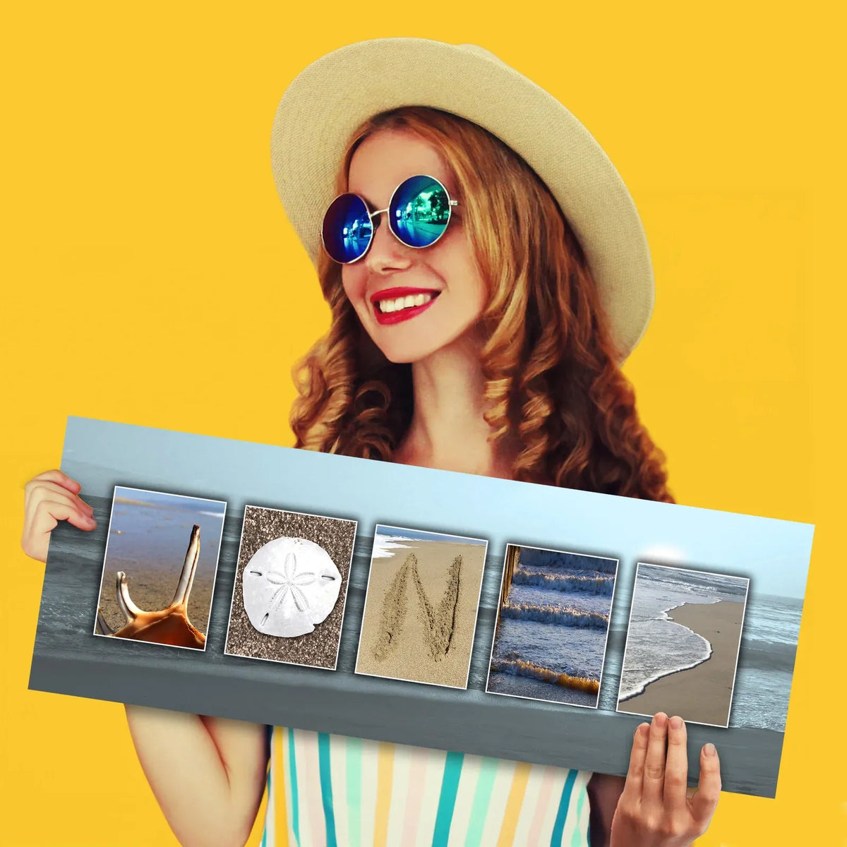 Coastal Name Art Canvas Print