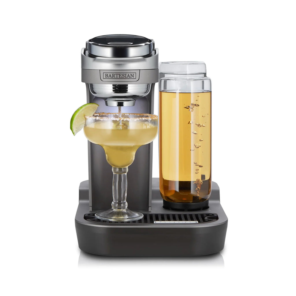 Cocktail Maker with Compact Two-Bottle Display, LCD Strength Dial and Removable Water Tank for Home Bartending