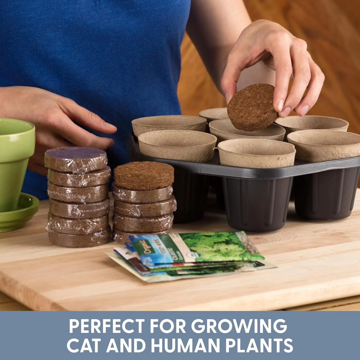 Coconut Coir Potting Soil Disks