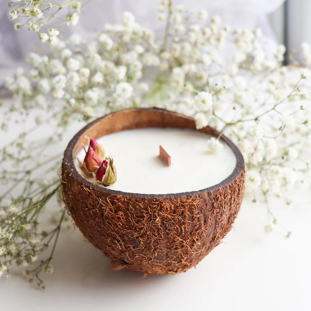 Coconut Container Candle Wax Blend with Smooth Tops, Bright White Color and 11 lb or 44 lb Slab