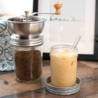 Coffee and Spice Grinder Lid for Mason Jars with Adjustable Ceramic Grinding for Camping and Cabin Use