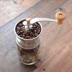 Coffee and Spice Grinder Lid for Mason Jars with Adjustable Ceramic Grinding for Camping and Cabin Use