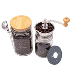 Coffee and Spice Grinder Lid for Mason Jars with Adjustable Ceramic Grinding for Camping and Cabin Use
