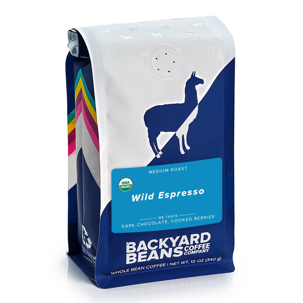 Coffee Beans and Ground Coffee with Medium Roast, Chocolate and Baked Berry Notes in Whole Bean or Five Grind