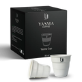 Coffee Cup Inspired by Middle Eastern Street Coffee Traditions in, White-80mL
