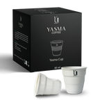 Coffee Cup Inspired by Middle Eastern Street Coffee Traditions in, White-80mL
