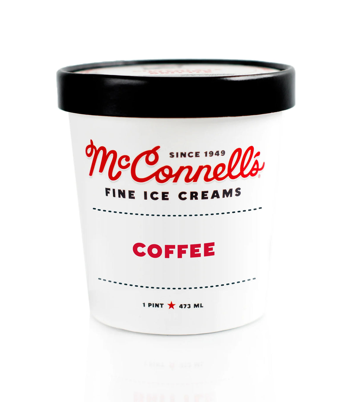 Coffee Ice Cream Made with Cold Brew and House-Made Espresso Infused into Fresh Grass-Fed Milk and Cream