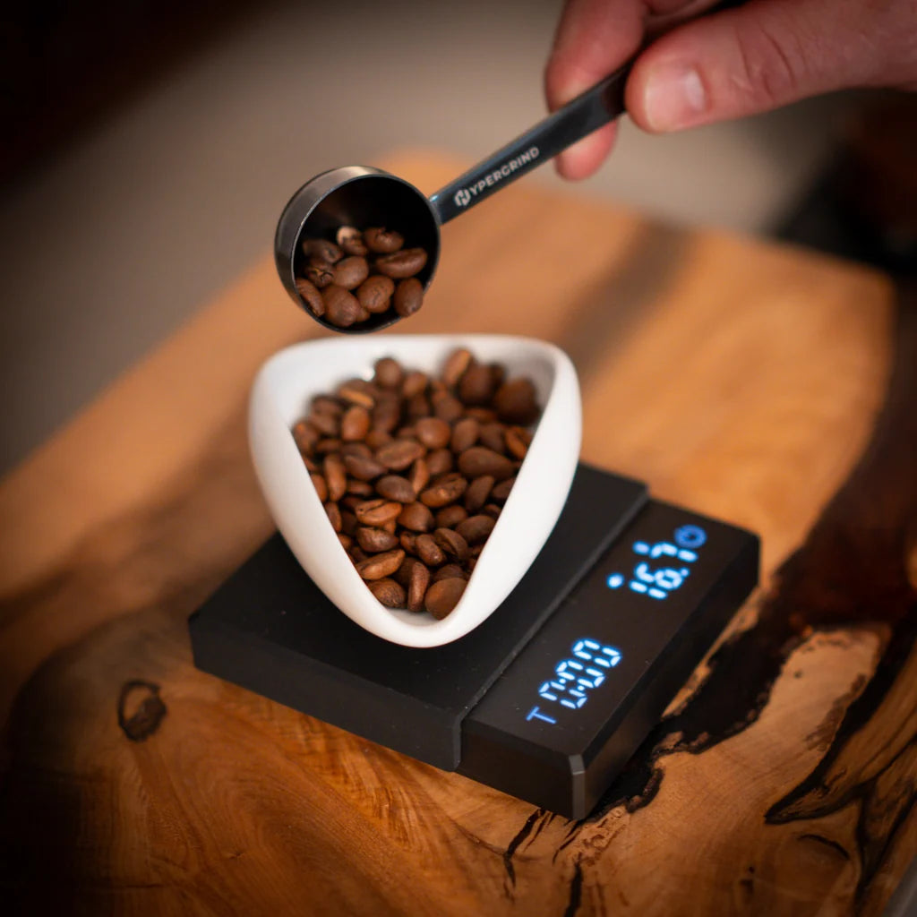 Coffee Measuring Spoon, 15 ml Metal Scoop for Espresso Brewing in Black or Silver · 15 ml capacity