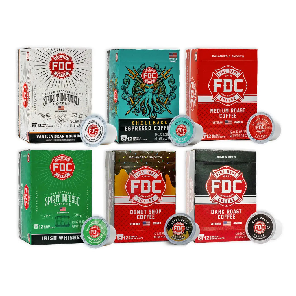 Coffee Pod Variety Pack in Six 12-Count Boxes for Exploring Different Roasts and Infused Selections