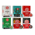 Coffee Pod Variety Pack in Six 12-Count Boxes for Exploring Different Roasts and Infused Selections