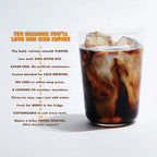 Cold Brew Coffee Bags 6-Pack with Decaf or Half-Caf for Easy Overnight Brewing at Home · Six bundles, four 2 oz bean bags