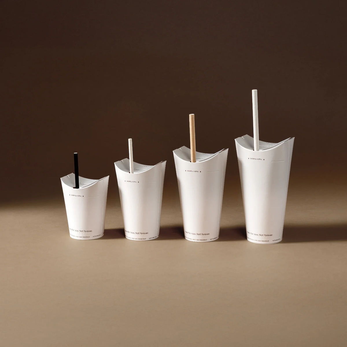 Cold Drink Cup with a Plastic-Free, Lid-Free Design in 8oz, 12oz, 16oz and 20oz Sizes for Cold Beverages