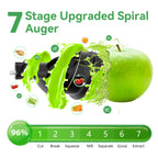 Cold Press Juicer with a 3.3-Inch Dual Feed Chute and 60 RPM Masticating Action for Fruit and Vegetables
