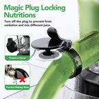 Cold Press Juicer with a 3.3-Inch Dual Feed Chute and 60 RPM Masticating Action for Fruit and Vegetables