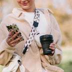 Collapsible Coffee Cup in Black for Coffee Stops on Dog Walks, 450ml Capacity and Compact Silicone Design