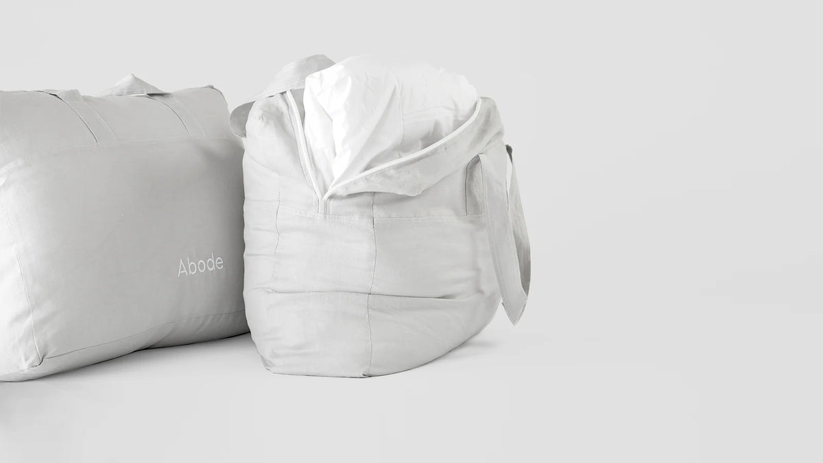 Comforter Storage Bag for Bedding Organization, Silver Quilt Cover in Small to Extra Large Sizes