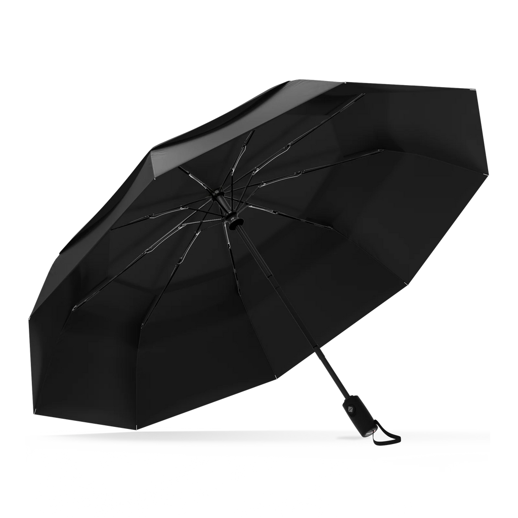 Compact Black Travel Umbrella
