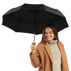 Compact Black Travel Umbrella