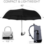 Compact Black Travel Umbrella