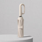 Compact UV Protection Umbrella, Beige