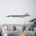 Concorde Metal Wall Art Silhouette in Five Sizes for Aviation Offices, Hangars and Travel-Inspired Rooms