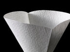 Conical Coffee Paper Filters, 100-Pack with Abaca Blend, Crepe Texture and 1 Cup or 2-4 Cup Brewing